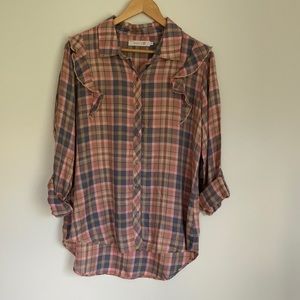 Billy T Pink Button Down Long Sleeve Shirt
